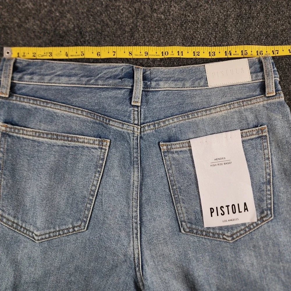 Pistola Hendrix Women's Wide‎ Leg Jeans Size 28 Y2K Grunge Distressed NWT